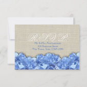 Blue Hydrangeas Response Kaart (Achterkant)