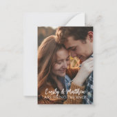 Blue Hydrangeas Sla de datum Kaart op Notitiekaartje (Achterkant)