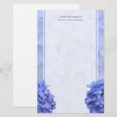 Blue Hydrangeas Stationery Briefpapier (Voorkant / Achterkant)