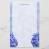 Blue Hydrangeas Stationery Briefpapier (Voorkant)