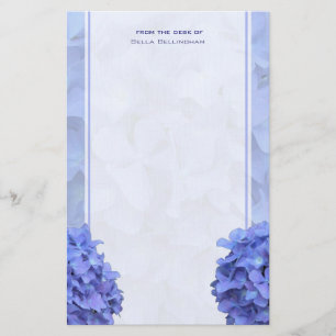 Blue Hydrangeas Stationery Briefpapier