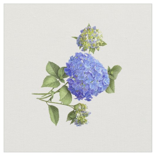 Blue Hydrangeas Stof (Close Up)