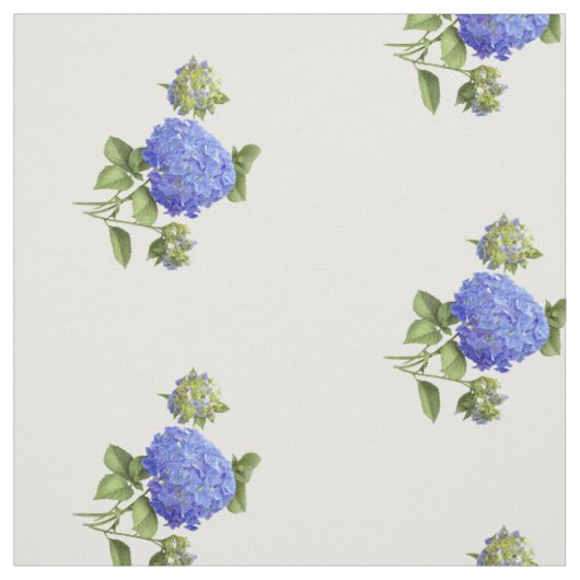 Blue Hydrangeas Stof (Swatch)