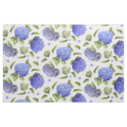 Blue Hydrangeas Stof (Yard (91,4 cm))