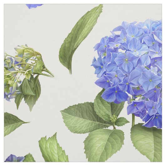 Blue Hydrangeas Stof (Swatch)