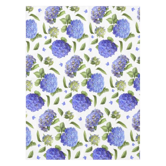 Blue Hydrangeas Tafelkleed (Voorkant)