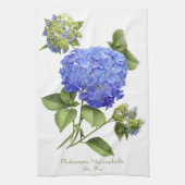 Blue Hydrangeas Theedoek (Verticaal)
