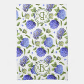 Blue Hydrangeas Theedoek (Verticaal)