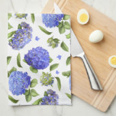 Blue Hydrangeas Theedoek (Quarter Fold)