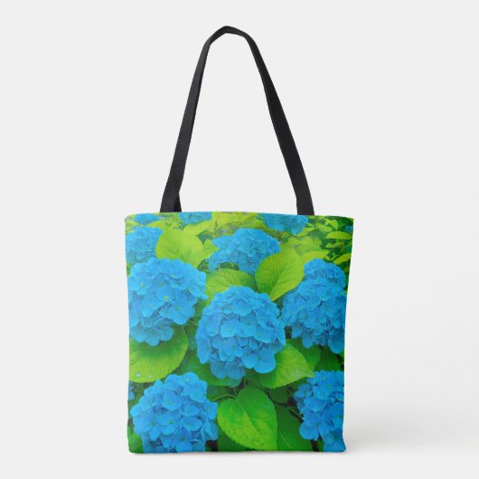 Blue Hydrangeas Tote Bag (Achterkant)