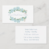 Blue Hydrangeas Visitekaartje (Voorkant / Achterkant)