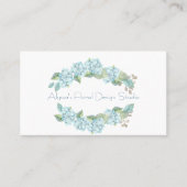 Blue Hydrangeas Visitekaartje (Voorkant)
