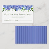 Blue Hydrangeas Vrijgezellenfeest Raad eens hoevee Informatiekaartje (Voorkant / Achterkant)