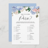 Blue Hydrangeas Wat is er in je Kaart voor een paa (Voorkant / Achterkant)