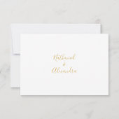 Blue Hydrangeas Watercolor Floral Wedding  RSVP Kaartje (Achterkant)