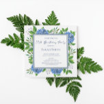 Blue Hydrangeas Waterverf 18th Birthday Party Kaart<br><div class="desc">Blue Hydrangeas Waterverf 18th Birthday Party Invitation is een prachtige waterverf met blauwe hydrangeas en groene energie. U kunt zich personaliseren door "deze sjabloon aan te passen" te selecteren of als u dit ontwerp nog verder wilt aanpassen, selecteert u "Bewerken met het gereedschap Ontwerp". Neem contact met me op als...</div>