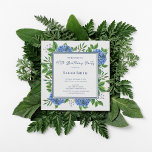 Blue Hydrangeas Waterverf 40th Birthday Party Kaart<br><div class="desc">Blue Hydrangeas Waterverf 40th Birthday Party Invitation is een prachtige waterverf met blauwe hydrangeas en groene energie. U kunt zich personaliseren door "deze sjabloon aan te passen" te selecteren of als u dit ontwerp nog verder wilt aanpassen, selecteert u "Bewerken met het gereedschap Ontwerp". Neem contact met me op als...</div>