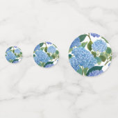 Blue Hydrangeas Waterverf Floral Confetti (Voorkanten)