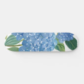Blue Hydrangeas Waterverf Floral Persoonlijk Skateboard (Horizontaal)