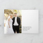 Blue Hydrangeas Wedding Bedankkaart (Binnen)