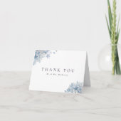 Blue Hydrangeas Wedding Bedankt (Voorkant)