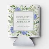 Blue Hydrangeas Wedding Blikjeskoeler (Achterkant)