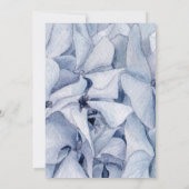 Blue Hydrangeas Wedding Invitation Kaart (Achterkant)