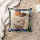 Blue Hydrangeas Wedding Jubileum Custom Foto Kussen (Deken)