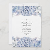 Blue Hydrangeas Wedding Kaart (Voorkant)