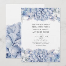 Blue Hydrangeas Wedding