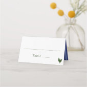 Blue Hydrangeas Wedding Plaatskaartje (Voorkant)