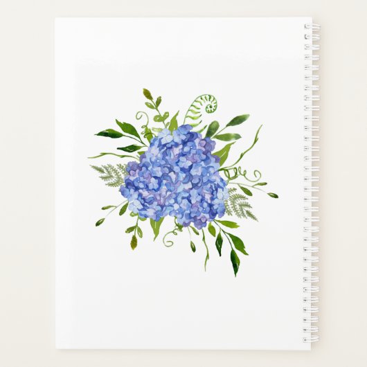 Blue Hydrangeas Wedding Planner (Achterkant)