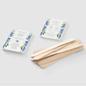 Blue Hydrangeas Wedding Program Handje Fan Handwaaier (Niet-gemonteerd)