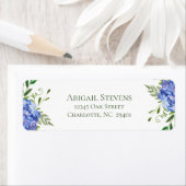 Blue Hydrangeas Wedding Retour Adres Etiket (Insitu)