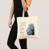 Blue Hydrangeas Wedding Welcome Bag Tote Bag (Voorkant (product))