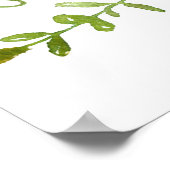 Blue Hydrangeas Welkom bij ons huwelijksbord Poster (Hoek)