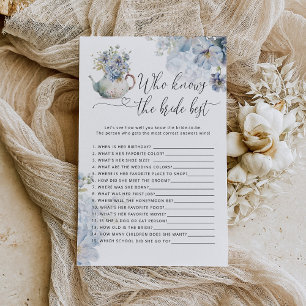 Blue Hydrangeas Wie weet de bruid beste spel