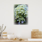 Blue Hydrengea Poster (Keuken)