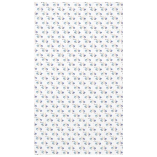 Blue Hyndrangea flower Wedding Decor Newlyweds  Tafelkleed (Voorkant)