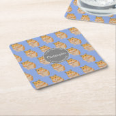 Blue I hou van Hamsters Hamster Pattern Kartonnen Onderzetters (Schuin)