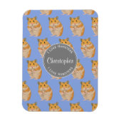 Blue I hou van Hamsters Hamster Pattern Magneet (Verticaal)