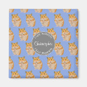 Blue I hou van Hamsters Hamster Pattern Magneet (Voorkant)