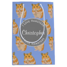 Blue I hou van Hamsters Hamster Pattern