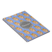 Blue I hou van Hamsters Hamster Pattern Notitieboek (Rechterzijde)