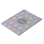 Blue I hou van Hamsters Hamster Pattern Notitieboek (Linkerzijde)