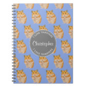 Blue I hou van Hamsters Hamster Pattern Notitieboek (Voorkant)