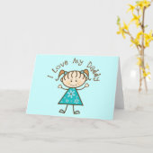 Blue I Love My papa Gift Kaart