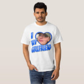 Blue I Love My Vriendin Photo T-Shirt (Voorkant volledig)