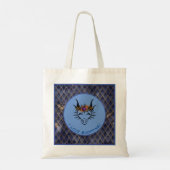 Blue I Love Shopping Dragon Head & Scales Canvas t Tote Bag (Achterkant)