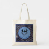 Blue I Love Shopping Dragon Head & Scales Canvas t Tote Bag (Achterkant)